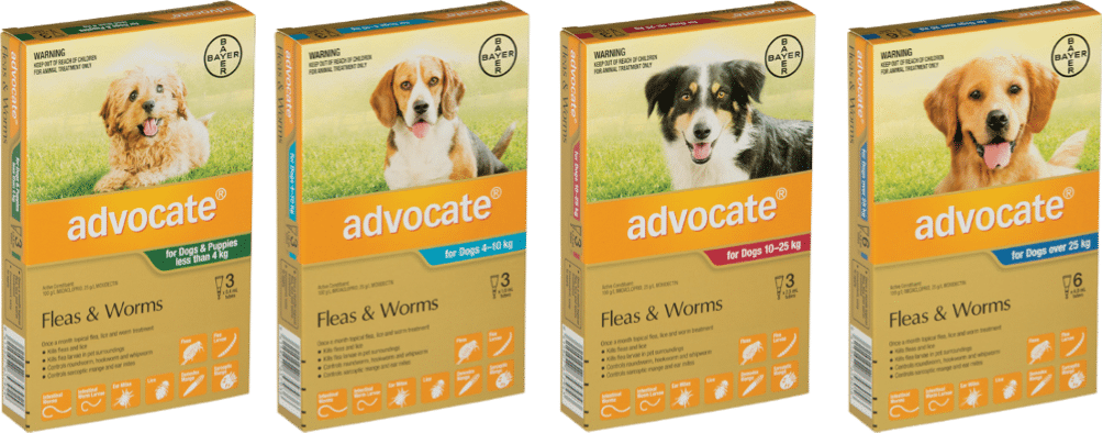 advocate worming tablets for dogs